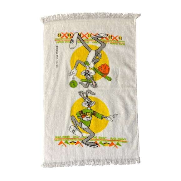 Warner Bros. Other - Vintage 1977 Warner Bros Bugs Bunny Hand Towel Baseball Sports Cartoon USA